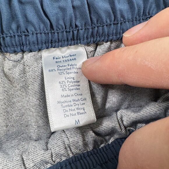 Fair Harbor Shorts Men's M Floral Lined Drawstring Athletic Performance - Picture 4 of 7